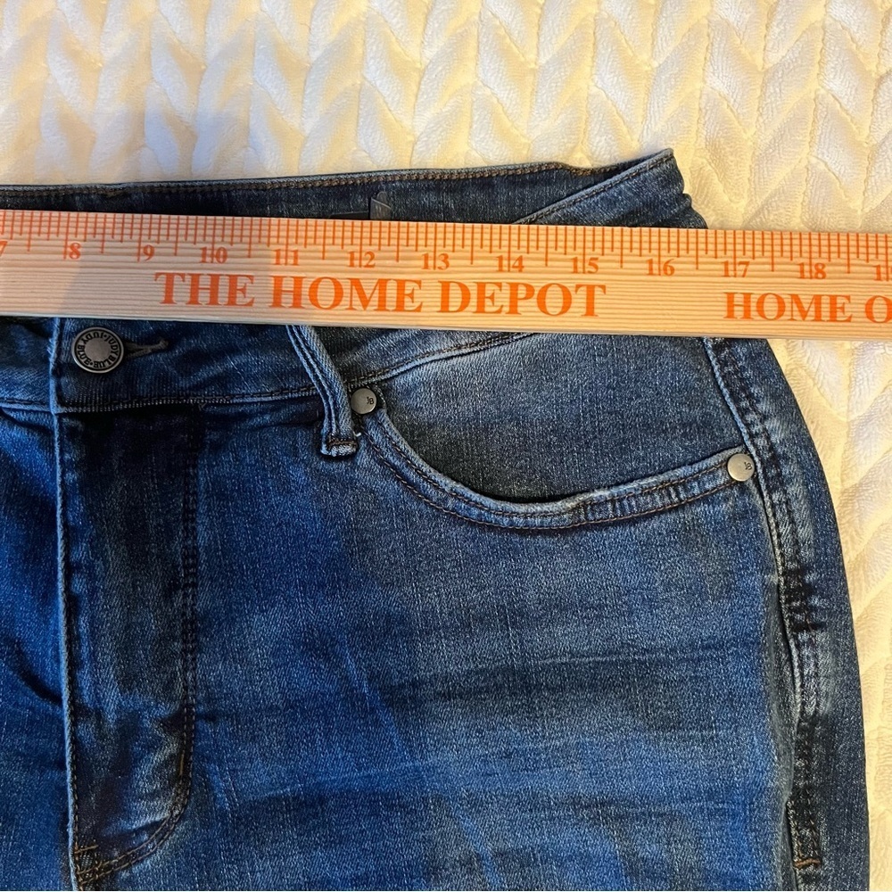Judy Blue Dark wash Women Distressed Skinny Jeans High rise Stretchy size 16W - Picture 10 of 16